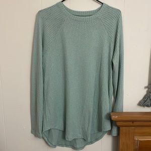 Green Waffle knit American Eagle Sweater